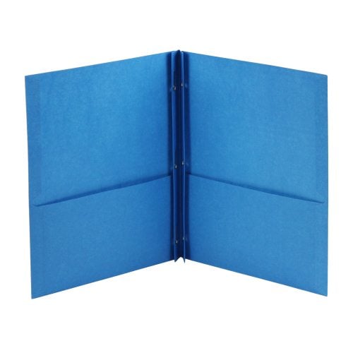 Avery Two Pocket Folder with Fasteners Light Blue 25pk - 47976 - Clearance Sale