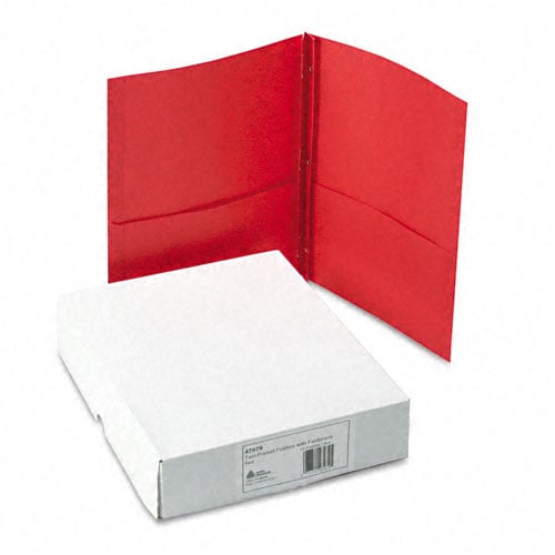 Avery Two Pocket Folder with Fasteners Red 25pk - 47979 - Clearance Sale