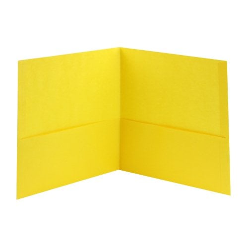 Avery Yellow Two-Pocket Folder 25pk - 47992 - Clearance Sale
