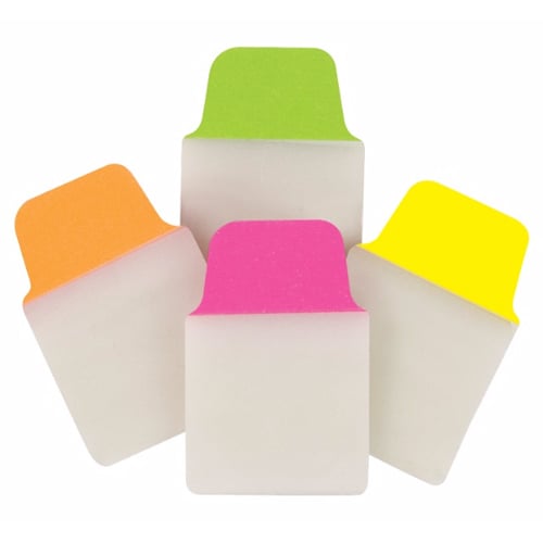 Avery UltraTabs 1" x 1-1/2" Neon Colored Repositionable 2-Sided Writable Mini Tabs 80pk - 74762  - Clearance Sale