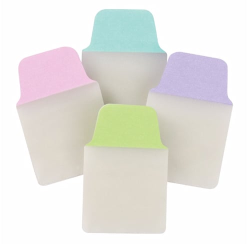 Avery UltraTabs 1" x 1-1/2" Pastel Colored Repositionable 2-Sided Writable Mini Tabs 40pk - 74761
