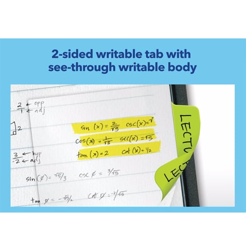 Avery UltraTabs 2" x 1-1/2" Neon Colored Repositionable 2-Sided Writable Tabs 24pk - 74753