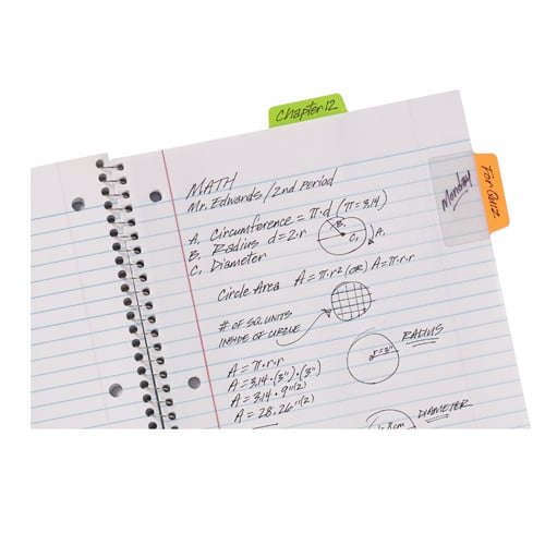 Avery UltraTabs 2" x 1-1/2" Neon Colored Repositionable 2-Sided Writable Tabs 48pk - 74756 - Clearance Sale