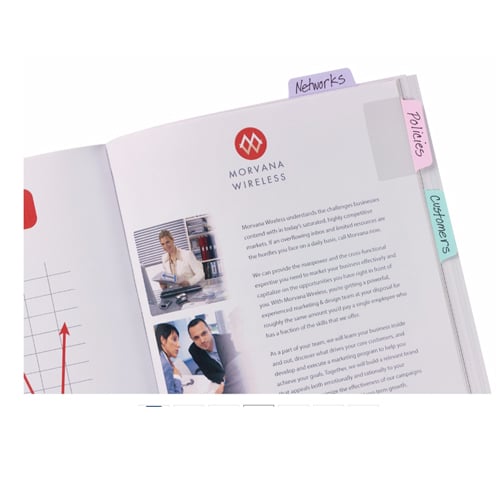 Avery UltraTabs 2" x 1-1/2" Pastel Colored Repositionable 2-Sided Writable Tabs 24pk - 74755 - Clearance Sale