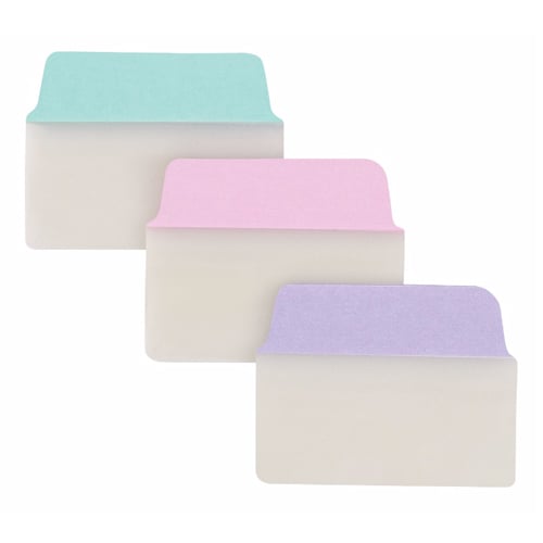 Avery UltraTabs 2" x 1-1/2" Pastel Colored Repositionable 2-Sided Writable Tabs 48pk - 74758