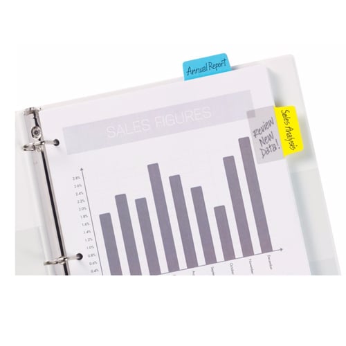 Avery UltraTabs 2" x 1-3/4" Primary Colored Repositionable 2-Sided Writable Big Tabs 20pk - 74765