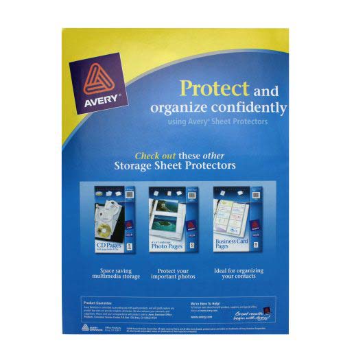 Avery Untabbed Business Card Pages Polypropylene 10pk - 76009