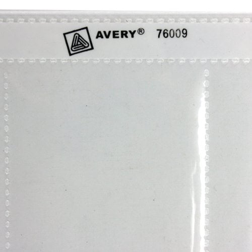 Avery Untabbed Business Card Pages Polypropylene 10pk - 76009