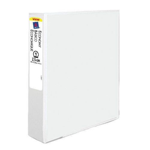 Avery White Economy View Round Ring Binders