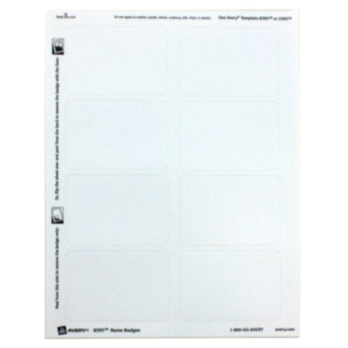 Avery White Name Badge Label 2-1/3" x 3-3/8" 160pk - 8395- Clearance Sale