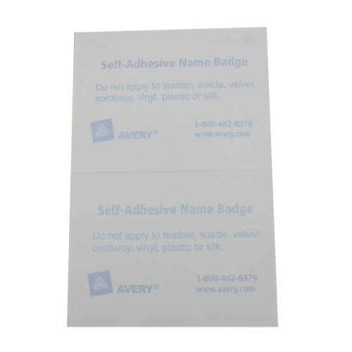 Avery White Name Badge Label 2-11/32" x 3-3/8" 100pk - 5147