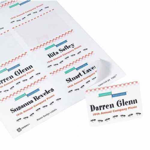 Avery White Name Badge Labels