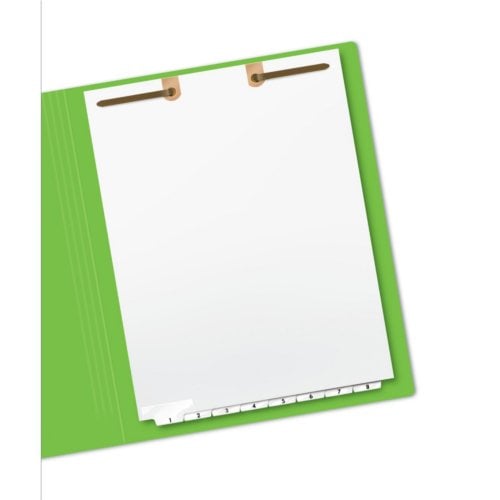Avery White Narrow Bottom 1-8 Tab Pre-printed Dividers for Classification Folders 1 set - 13163