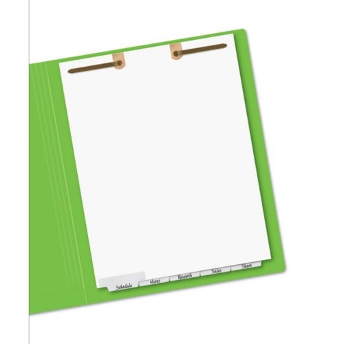 Avery White Narrow Bottom 5-Tab Write-On Dividers for Classification Folders 1 set - 13164