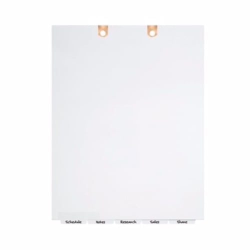 Avery White Narrow Bottom 5-Tab Write-On Dividers for Classification Folders 1 set - 13164