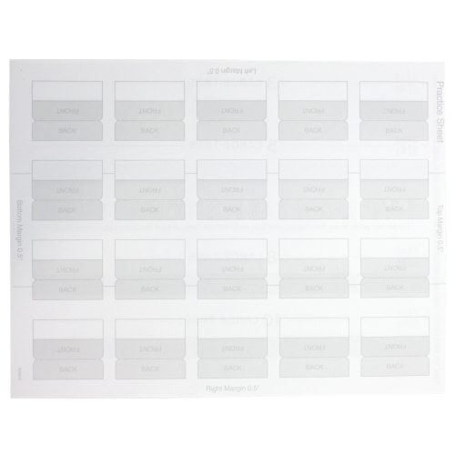 Avery White Printable Repositional Plastic Tabs 1pk 80pk - 16282