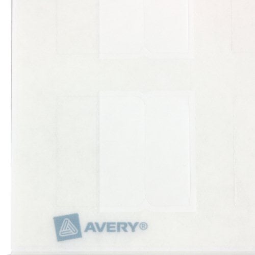 Avery White Printable Repositional Plastic Tabs (96/pk [Minimum Order Requirement: 26 Packs) - 16280 - Clearance Sale