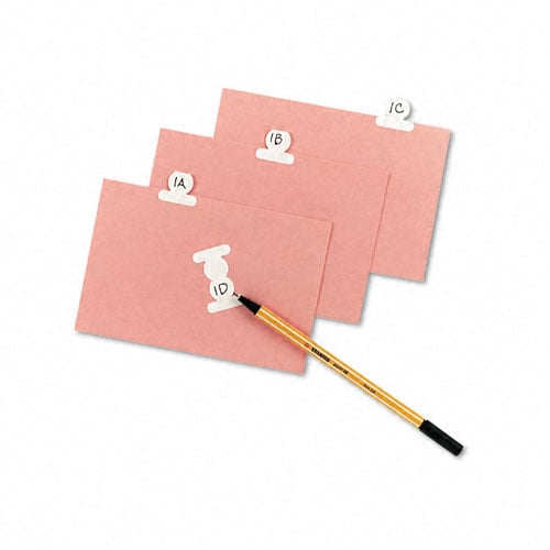 Avery White Round Gummed Index Tabs 50pk - 59102
