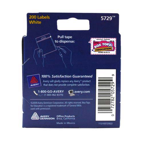Avery White Self-Adhesive Hole Reinforcements 200pk - 05729 - Clearance Sale