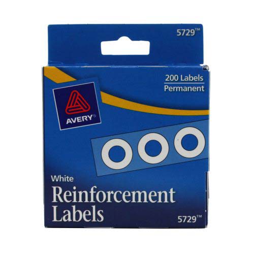 Avery White Self-Adhesive Hole Reinforcements