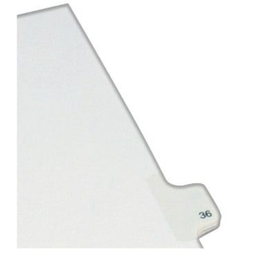 Avery 36 Individual Number Legal Index Allstate Style Dividers 25pk - 82234 - Clearance Sale
