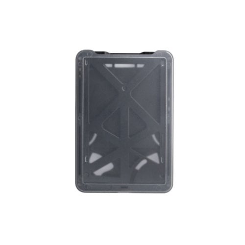 B-Holder 3-Card Rigid Plastic Vertical ID Badge Holders - 50pk