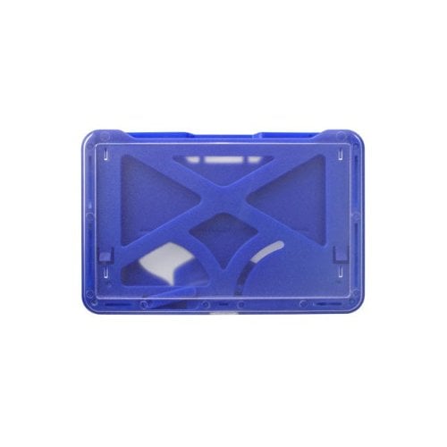 B-Holder 3-Card Rigid Plastic Horizontal ID Badge Holders - 50pk