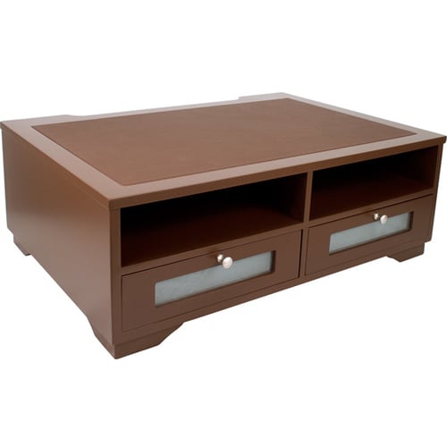 Victor Printer Stand with Shelves and Drawers (Mocha Brown) - B1130