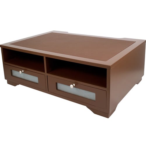 Victor Printer Stand with Shelves and Drawers (Mocha Brown) - B1130