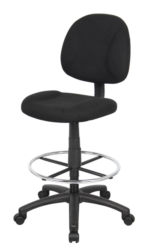 Boss Ergonomic Adjustable Drafting Chair - B1615-BK