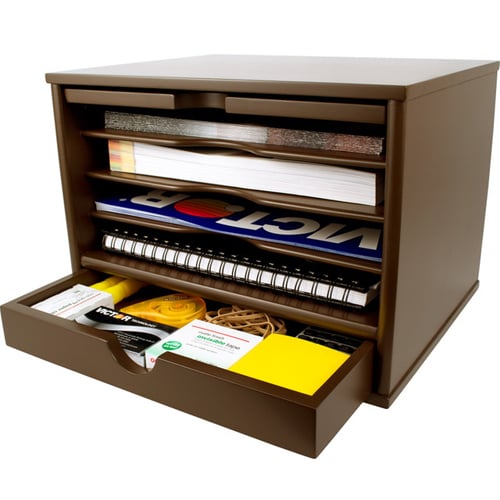 Victor Desktop Organizer (Mocha Brown) - B4720