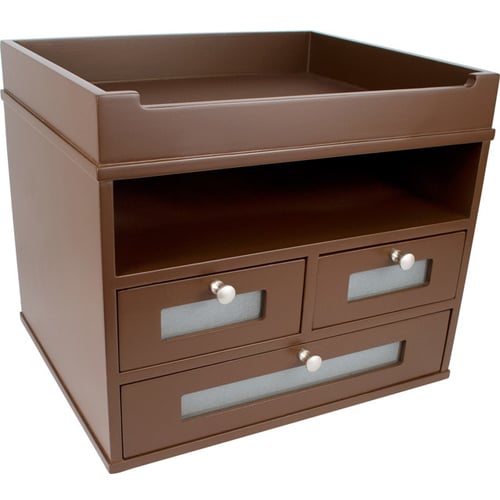 Victor Tidy Tower Desktop Organizer (Mocha Brown) - B5500
