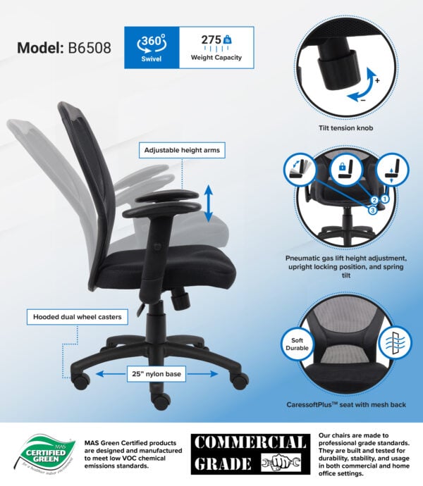 Boss Cool Comfort Office Chair - B6508