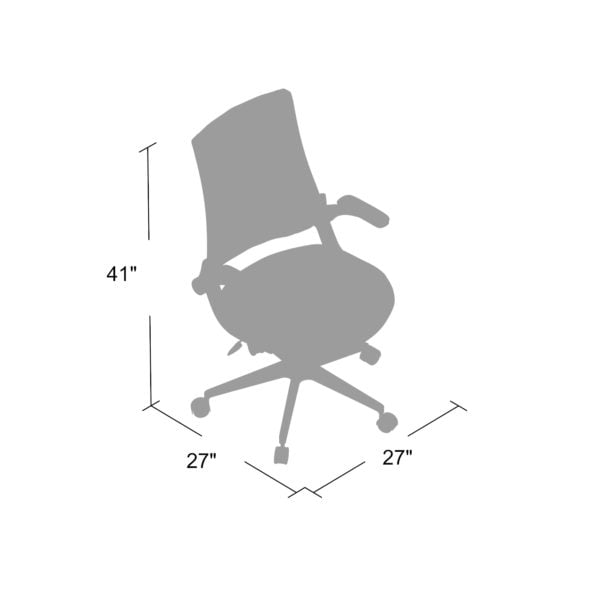 Boss Flip-Arm Office Chair - B6776-BK
