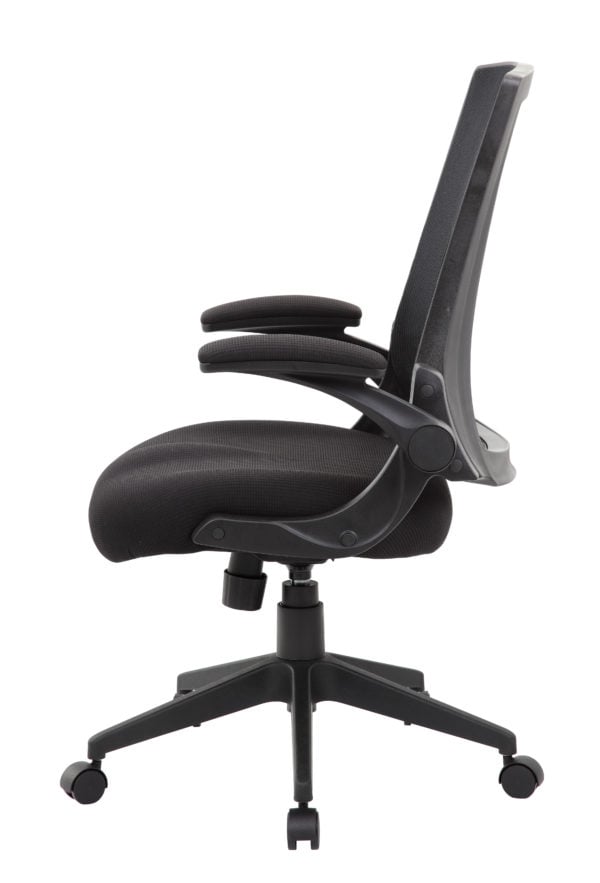 Boss Flip-Arm Office Chair - B6776-BK