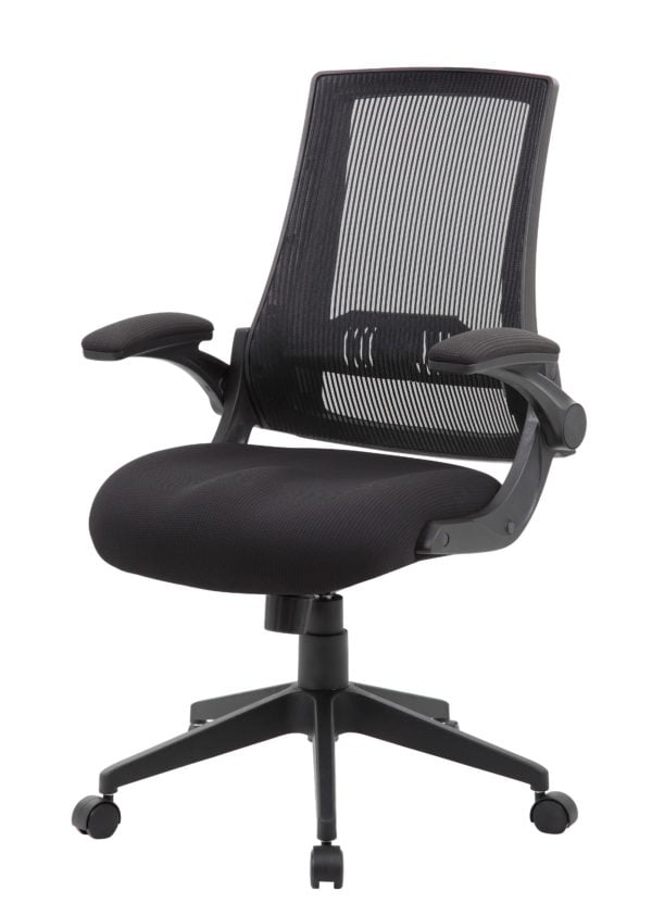Boss Flip-Arm Office Chair - B6776-BK