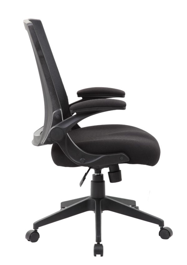 Boss Flip-Arm Office Chair - B6776-BK