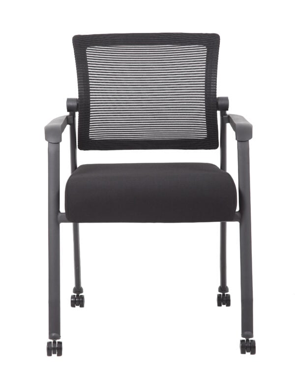 Boss Rolling Mesh Armchair - B6889R-BK