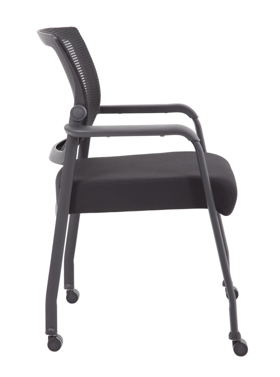Boss Rolling Mesh Armchair - B6889R-BK