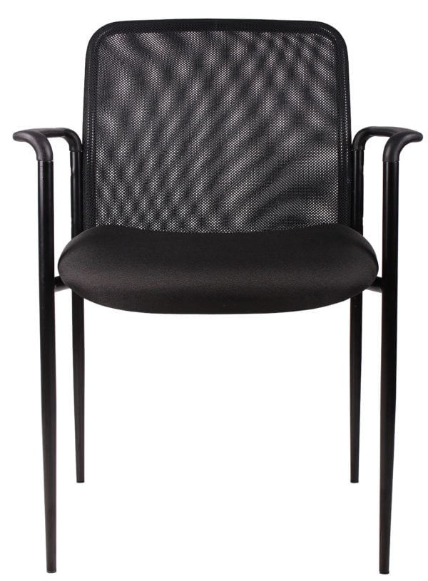 Boss Stackable Mesh Armchair - B6909-BK