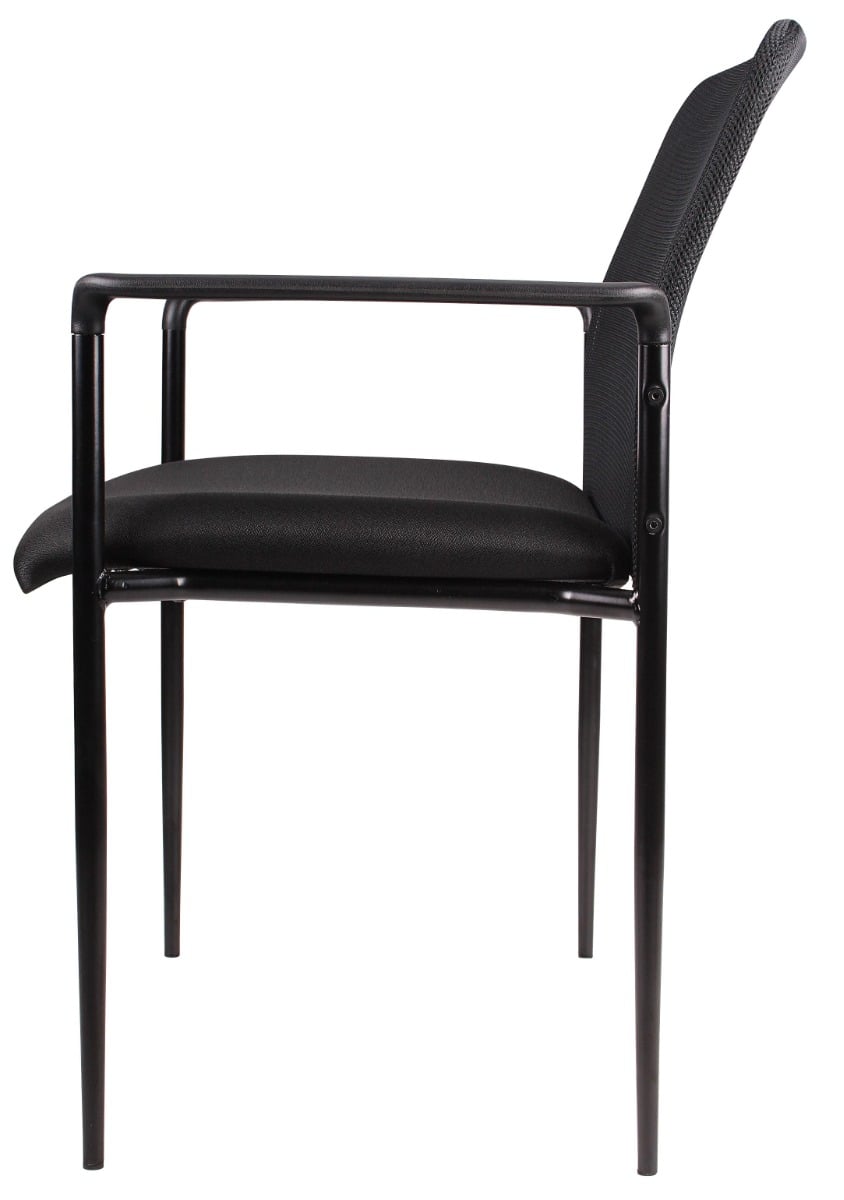 Boss Stackable Mesh Armchair - B6909-BK