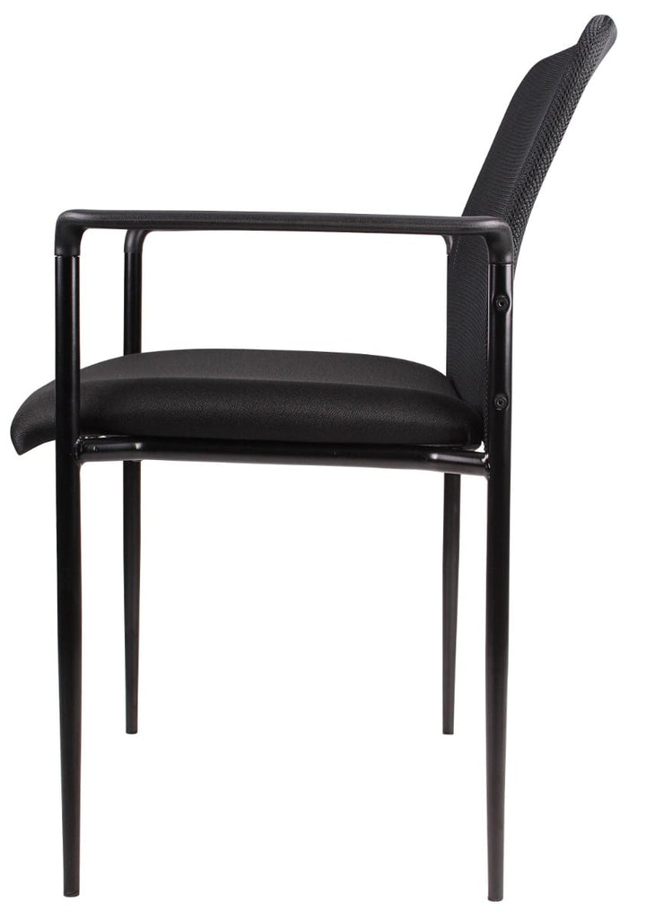 Boss Stackable Mesh Armchair - B6909-BK