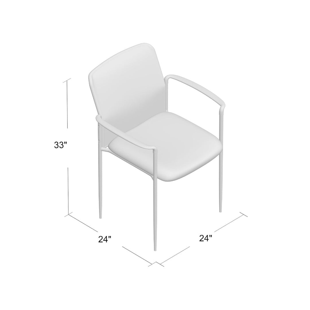 Boss Stackable Mesh Armchair - B6909-BK