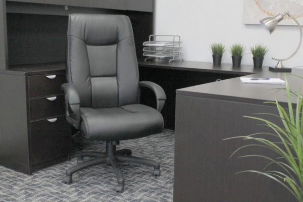 Boss LeatherPlus Executive High Back Chair - B7601