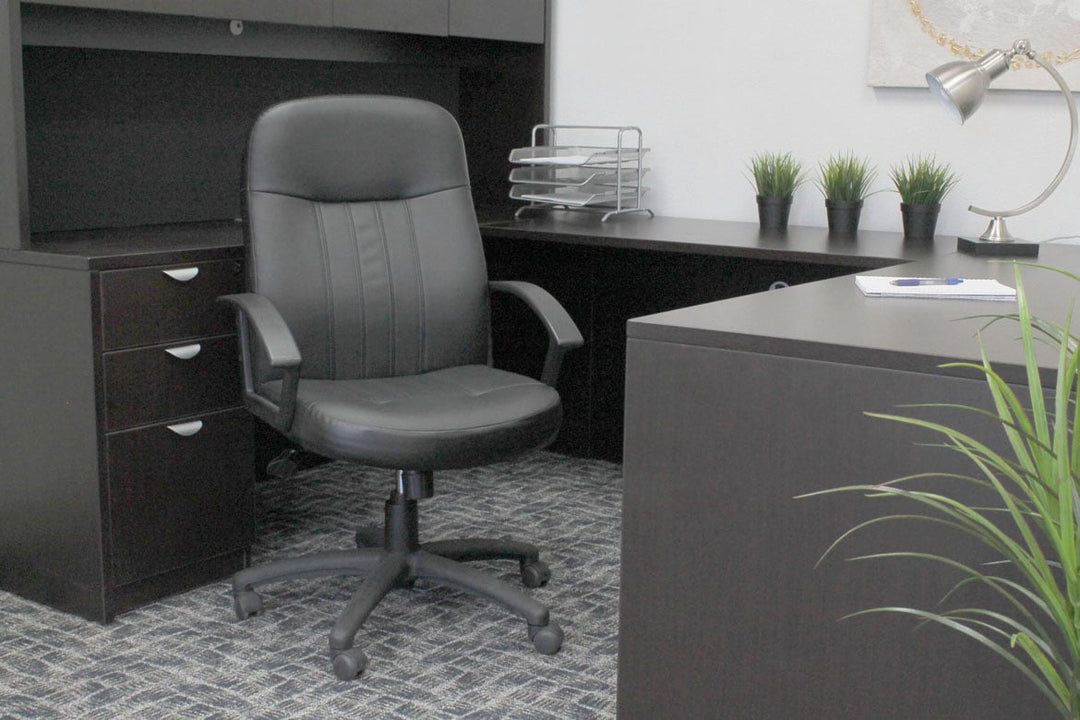 Boss LeatherPlus Ergonomic Office Chair - B8106