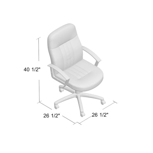 Boss LeatherPlus Ergonomic Office Chair - B8106