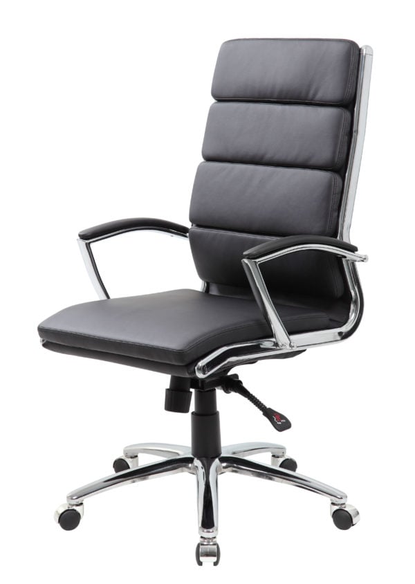 Boss Comfy Executive Chair with Chrome Finish - B9471-BK