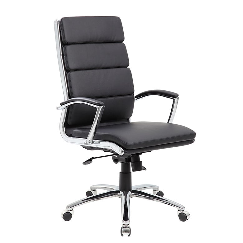 Boss Comfy Executive Chair with Chrome Finish - B9471-BK