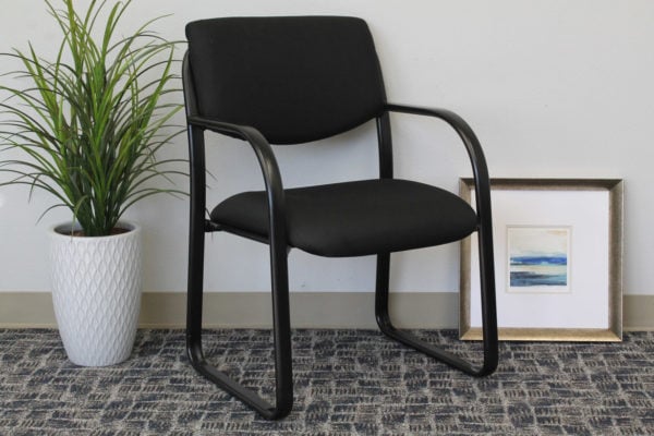 Boss Stylish Sled Base Guest Chair - B9521-BK