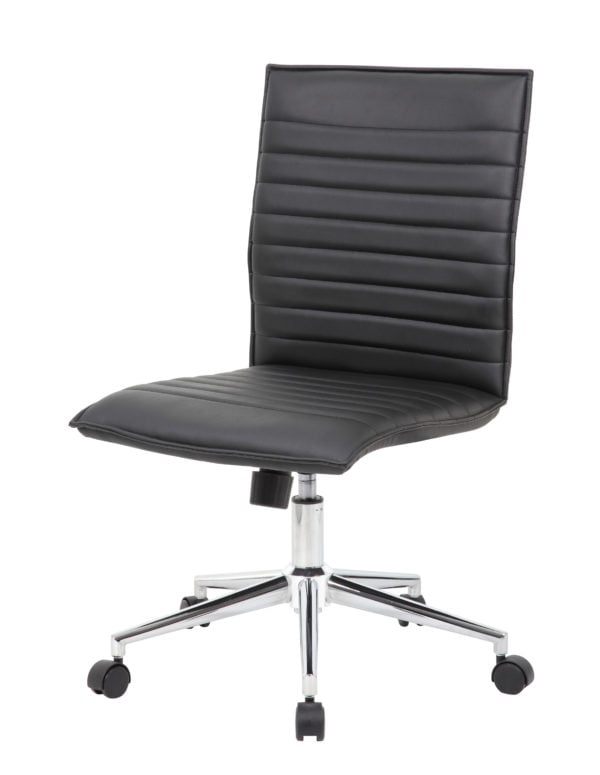 Boss Trendy Black Vinyl Task Chair - B9534C-BK